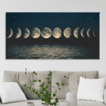 cuadro de fase lunar 70 x 35 cm