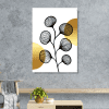 cuadro flores abstractas D 28 x 40 cm