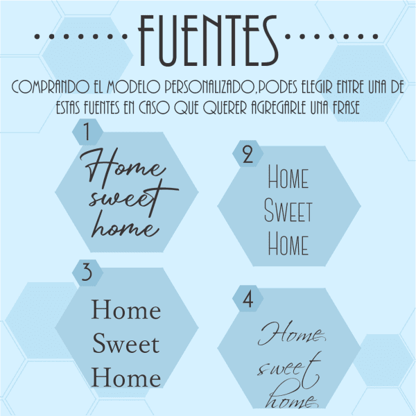cuadros personalizados hexagonales