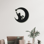 Gatito en la luna (60cm x 60cm)