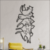 cuadro de gatitos uno encima del de otro de manera vertical 35 x 75 cm