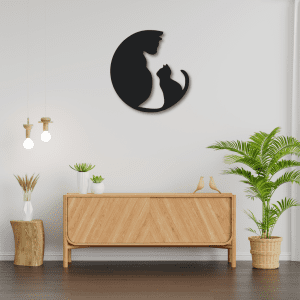 Gatitos mirandose (60cm x 60cm)