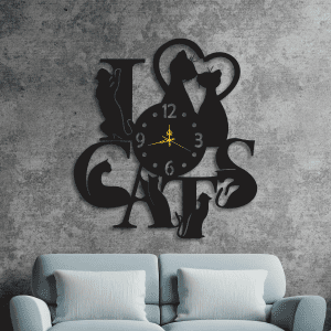 Gatos con Reloj (65cm x 70cm)
