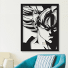 cuadro de goku 50 x 63 cm