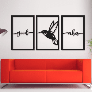 cuadros good vibes mas colibri volando 120 x 60 cm