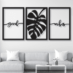 Good vibes hojas (120cm x 60cm)