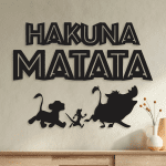 Hakuna Matata- Timon y Pumba (75 cm x 55 cm)