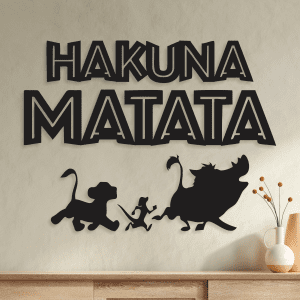 Hakuna Matata- Timon y Pumba (75 cm x 55 cm)
