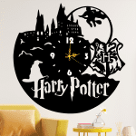 cuadro de harry potter mas reloj 60 x 60 cm