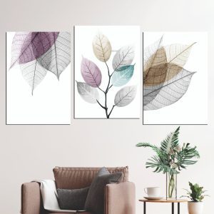 cuadros de set x 3 hojas aroma 85 x 40 cm
