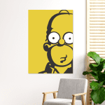 cuadro de homero simpson 28 x 40 cm