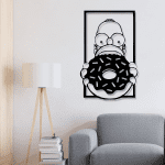 Homero comiendo donas (43cm x 72cm)