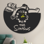 Homero acostado + reloj (73cm x 60cm)