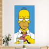 cuadro de homero simpson empleado comiendo una dona