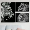 cuadro de animales de leones