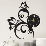 Mariposa + Reloj (70cm x 77cm)
