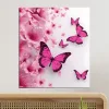 cuadro de mariposas rosas 35 x 40