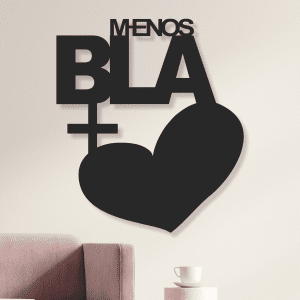 Menos bla mas amor (42cm x 36cm)