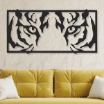 cuadro de mirada de tigre 75 x 37 cm