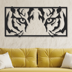 cuadro de mirada de tigre 75 x 37 cm