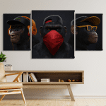 monos de la sabiduria (80cm x 40cm)