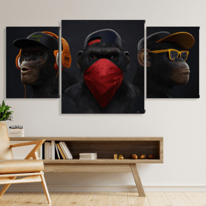 monos de la sabiduria (80cm x 40cm)