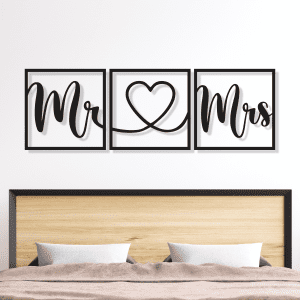 Mr y Mrs (120cm x 40cm)