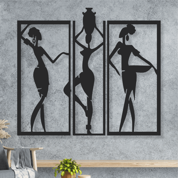 cuadros de africanas 85 x 75 cm