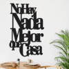 cuadro de la frase no hay nda mejor que casa 50 x 75 cm