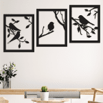 Pajaritos en rama X3 (100cm x 40cm)