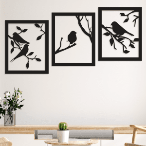 Pajaritos en rama X3 (100cm x 40cm)