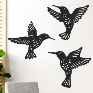 cuadros de pajaros colibri x 3