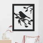 Pajarito en rama B (35cm x 40cm)