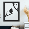 cuadro de pajarito en rama 35 x 40 cm