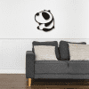 cuadro de panda amistoso 35 x 40 cm
