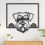 Perro asomandose (38cm x 40cm)