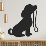 Perro con correa (40cm x 43cm)