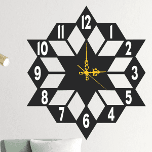 cuadro de reloj geometrico 60 x 70
