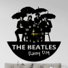 cuadro the beatles rainy day + reloj 60 x 60 cm