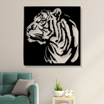 cuadro de tigre 60 x 58 cm