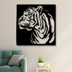 cuadro de tigre 60 x 58 cm