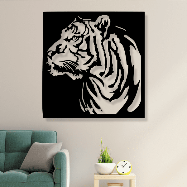 cuadro de tigre 60 x 58 cm
