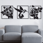 Triptico colibri (120cm x 40cm)