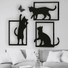 cuadros de gatos jugando 110 x 100
