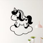 Unicornio en las nubes (40cm x 49cm)