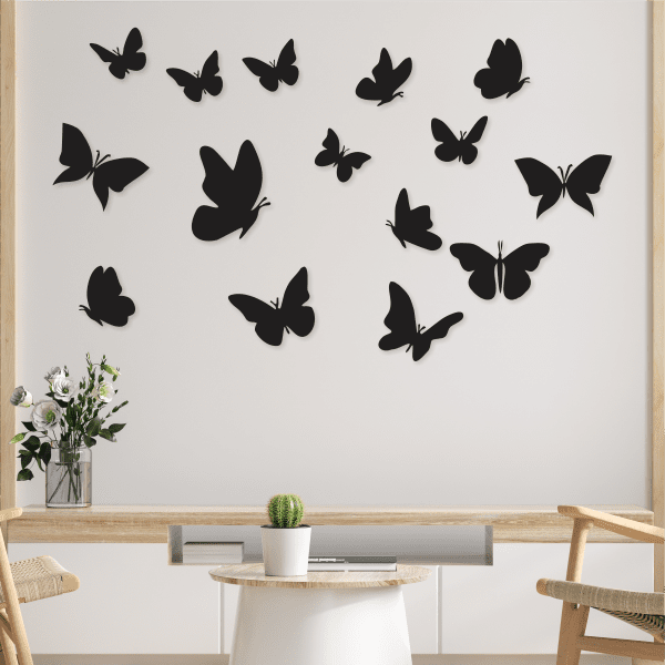 cuadros de mariposas volando 120 x 75 cm