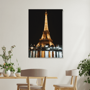 cuadro toore eiffel iluminada 28 x 40 cm