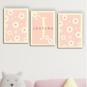 Cuadro infantil personalizable margarita