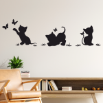 Gatitos en el Jardin (130cm x 35cm)