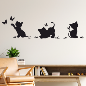 Gatitos en el Jardin (130cm x 35cm)